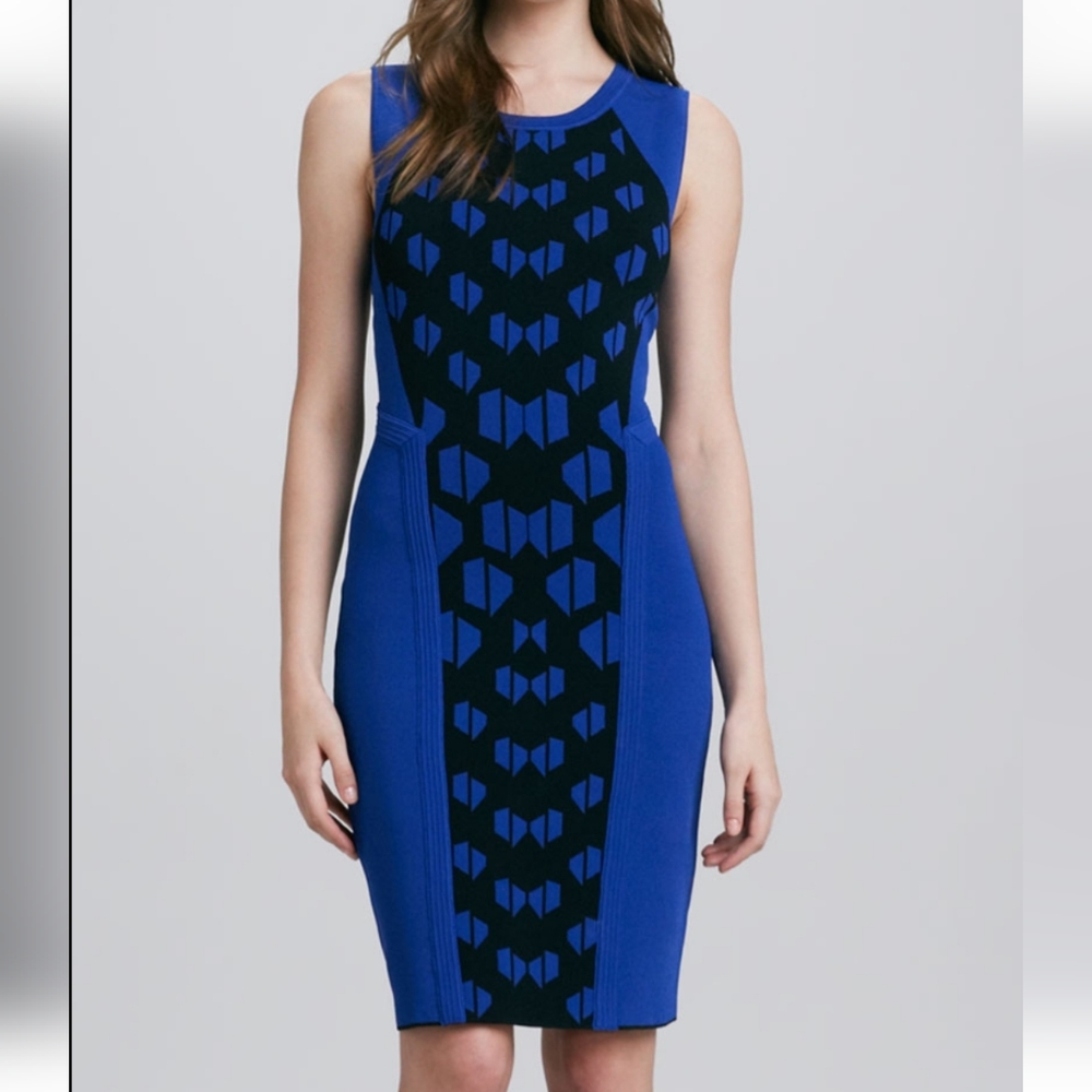 Diane von FurstenbergFranca Print-Panel Sleeveless Dress